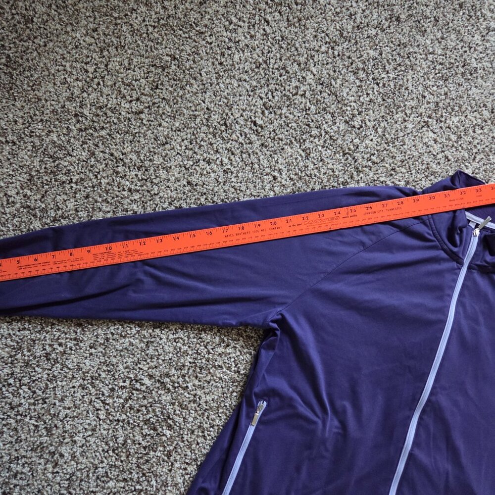 Nike Golf Women’s Full Zip Mockneck Track Jacket XL (16-18) Purple Zip Pockets - Picture 4 of 7